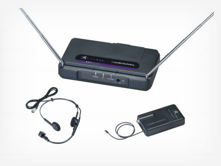AudioTechnica - VHF Sistema de Micrófono Inalámbrico de Diadema-ATW201/HT2 AudioTechnica - VHF Sistema de Micrófono Inalámbrico de Diadema-ATW201/HT2